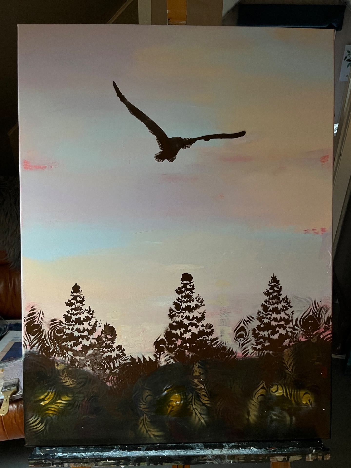 «Puste fritt» Lerret 80*60 
